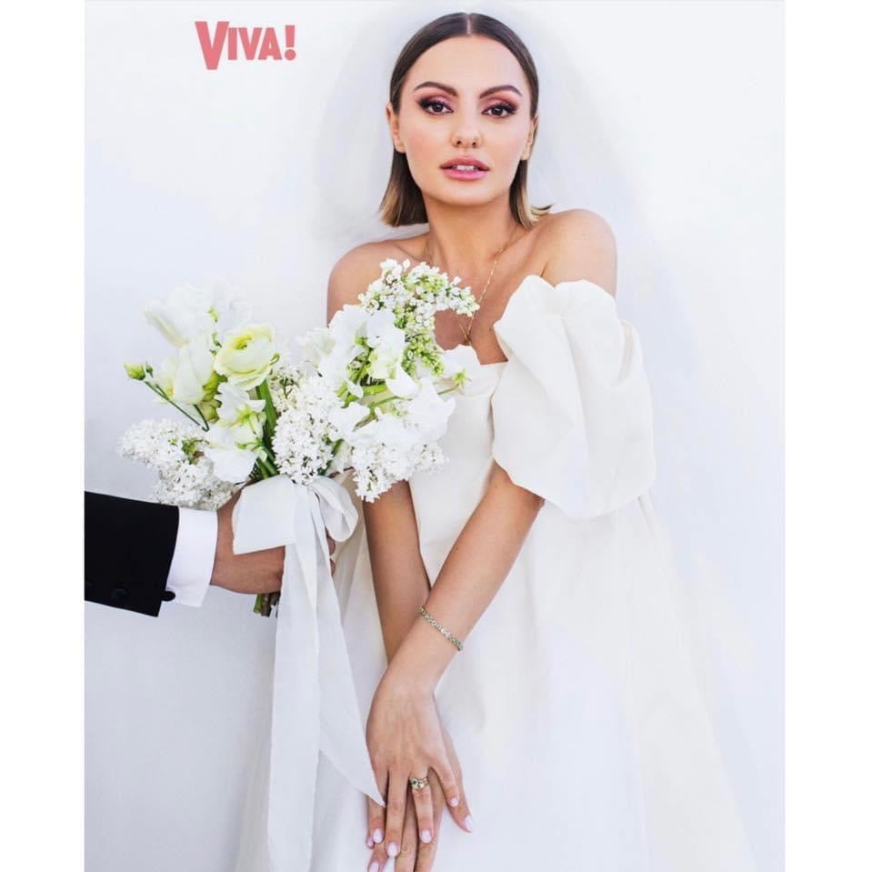 Alexandra Stan looking divine in OMRA Bridal