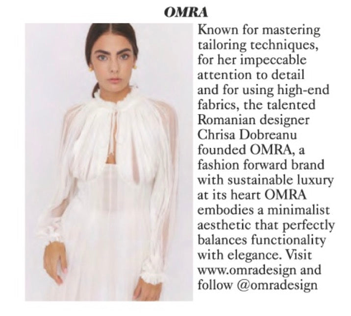 OMRA featured in British Vogue