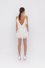 Mykonos silk chiffon ruffles demi couture mini dress